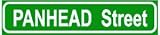 PANHEAD STREET classic bike road sign
