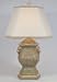 Sage Green & Ivory Designer Caddy Table Lamp