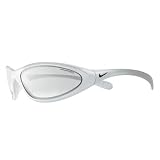 Nike Tarj Classic Sunglasses, EV0054-017, Light Silver Frame/ Smoke Lenses