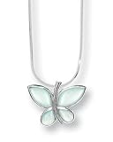 Boma Green Mother of Pearl Butterfly Necklace