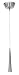 Apollo Lady Finger 10 Brushed Steel or Bronze Mini Pendant 52059