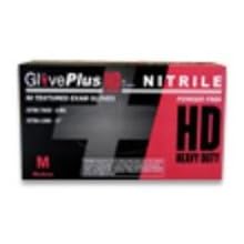 Ammex GlovePlus HD Exam Grade Heavy Duty Nitrile Glove, Powder Free, 300mm Length, 6mm Thick, Medium (Pack of 50)