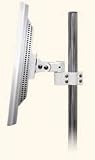 Monitor Mount for 1-1/2 Pole; Includes Tilt/Pivot Bracket - Light Gray