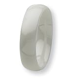 White Ceramic Ring (6.0 mm) - Sizes 5-9