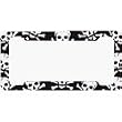 Skull and Crossbones License Plate Frame (Made of Plastic)