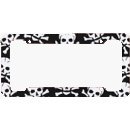 Skull and Crossbones License Plate Frame (Made of Plastic)