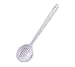 White Heavy Duty Slotted Skimmer - 14 1/2" Melamine Utensils - Great for Buffet Lines