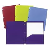 ACC40025 - Accohide Twin Pocket Poly Snap Folder, 8-1/2x11, Assorted