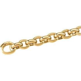 14KYellowGoldHollowOvalLinkChain-8inches