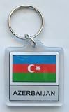 Azerbaijan - Country Lucite Key Rings