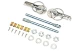 SPARCO HOOD PIN RACING SILVER LOCK KIT SET PAIR 01606S