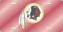 Washington Redskins Laser Cut Red License Plate