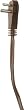 GE JASHEP50670 3-Outlet Grounded Office Cord (Brown)