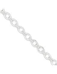 Sterling Silver 8.5inch Fancy Link Bracelet QH214-8.5"