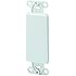 Leviton 80414-W Decora plastic adapter plate, Blank - No hole, with-ears, and two mounting screws. White