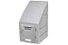 6 Tier Plastic Lockers - Sloped Top 12 X 15 X 12 Gray