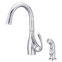Danze D405046 Bellefleur Single-Handle Kitchen Faucet with Spray, Chrome