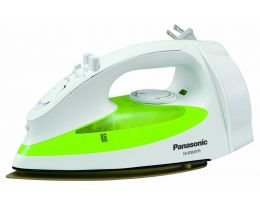 1200-Watt Steam Iron with Curved Soleplate and Retractable Cord Reel