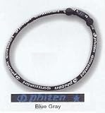 Phiten Titanium Necklace: Color-Blue Gray, Size-Small (18