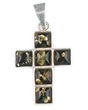 Square Green Amber Cross