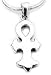 True Sterling Silver Vampires Blood Cross ANKH Charm Pendant