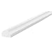 Independent Warehouse 60-6720-1 Knuffi Type C Polyurethane Foam Surface Bumper Guard, 196-3/4" Length x 1-9/16" Width x 1-1/4" Height, White
