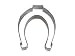 Horseshoe Metal Cookie Cutter / Good Luck Symbol for Western Cowboy Party Favors