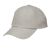Upscale Nylon/Poly Adjustable Sueded Hat Cap - Stone White