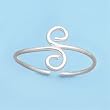 Sterling Silver Fashion Toe Ring - 1mm Band Width