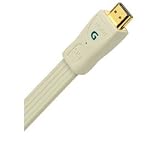 AudioQuest Flat HDMI-G Cable - HDMI Plugs 4.5 -Meter (14.76 -Feet) PVC Cable (Off White)