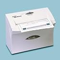 Shredmaster guardian light-duty confetti-cut paper shredder, platinum