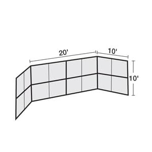 Buy (Price SET)SSG BSN Chin Link Backstop - 20feet No Hood, Backstops, Field Equipment, Baseball and...