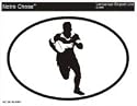 RUGBY Oval Bumper Sticker