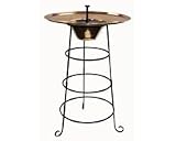 Copper Solar Birdbath