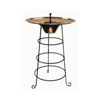 Copper Solar Birdbath by 