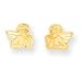 14k Polished Angel Post Childrens Earrings