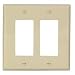 20 each: Cooper Wiring 2 Gang Nylon Midi Decorator/Gfci Wallplate (PJ262V)
