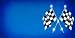 AIRBRUSHED LICENSE PLATES -RACING FLAGS - #1174