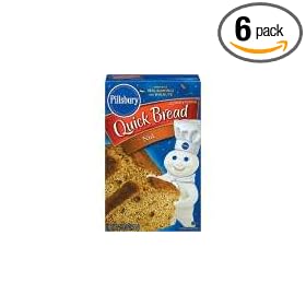 Pillsbury Quick Bread Nut Flavor 15.4 oz. (Pack of 6)