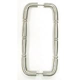 12 CTC Back To Back Passage Door Pull - Brushed Satin Nickel