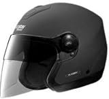 NOLAN N42 BLACK GRAPH XL N-COM MOTORCYCLE Open-Face-Helmet