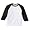 WHITE W/ BLACK