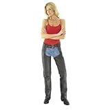 Basic Motorcycle Leather Chaps for Women