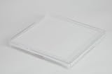 Square Coasters - Clear for Photos / Logo / Needlework 90x90mm [6 Pack]