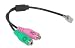 Headset Buddy Adapter: PC Headset to CISCO Phone Jack, RJ9/RJ10 to Dual 3.5mm Adapter, Not RJ11