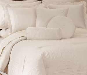 American Traditions French Tile Pillow in White