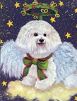 Bichon Frise Angel - Garden Flag 11x15 - 2 Ply By Suzanne Renaud