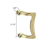 CRL 3-1/2 Brass Inside Shower Door Pull Handle