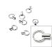 Sterling Silver Crimp Ends 5x7mm, 10pcs