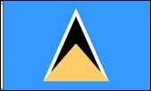 St. Lucia Polyester Flag (3x5ft)